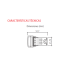 MINI VOLTRIMETRO DIGITAL TBCIN REDONDO ROJO