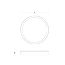 Aplique de techo  BORE MD 32W DIM