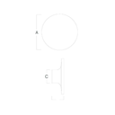 Iluminación Exterior de pared embutido VK-YIKA P-NG-8W-3000K 8W negro 676 D 165x58mm