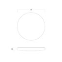 Luminaria circular colgante  32w 2300lm Blanco
