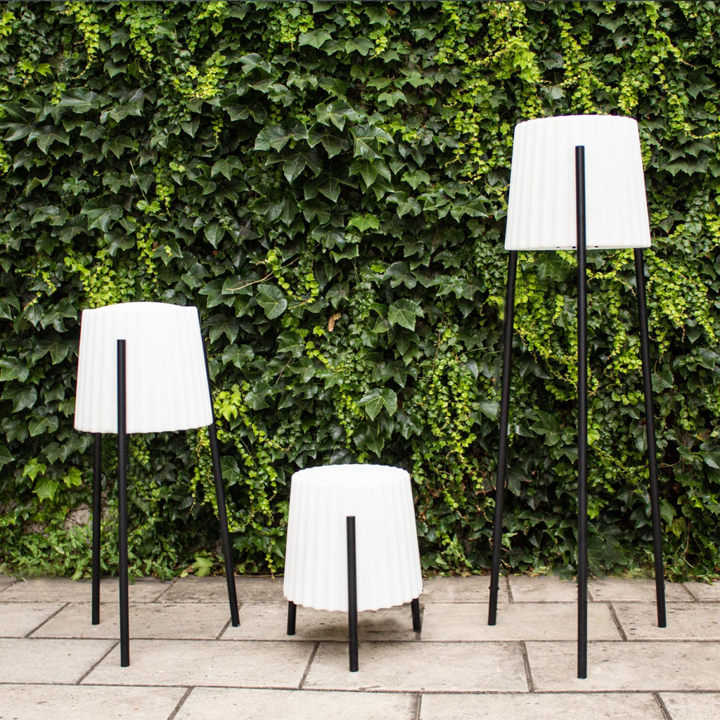 Luminaria exterior Barcino E27 23W IP65 329x1410x990x510mm