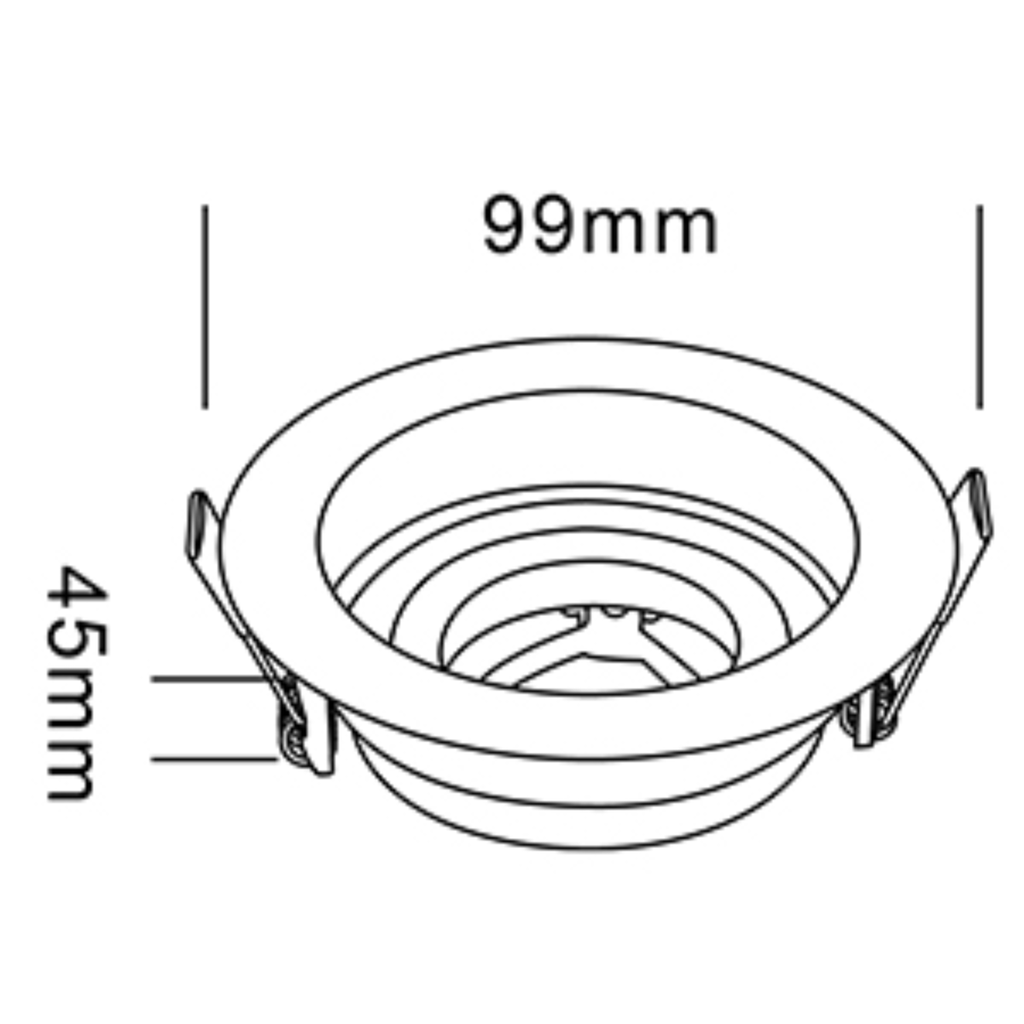 EMBUTIDO MÓVIL W: 9,9cm Ø
D: 4,5cm
Ho: 9cmØ  