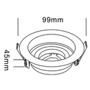 EMBUTIDO MÓVIL W: 9,9cm Ø
D: 4,5cm
Ho: 9cmØ  