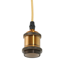 Luminaria Colgante Vintage E-27 1mt Oro