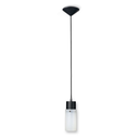 Colgante individual pantalla tubo pvc negro
