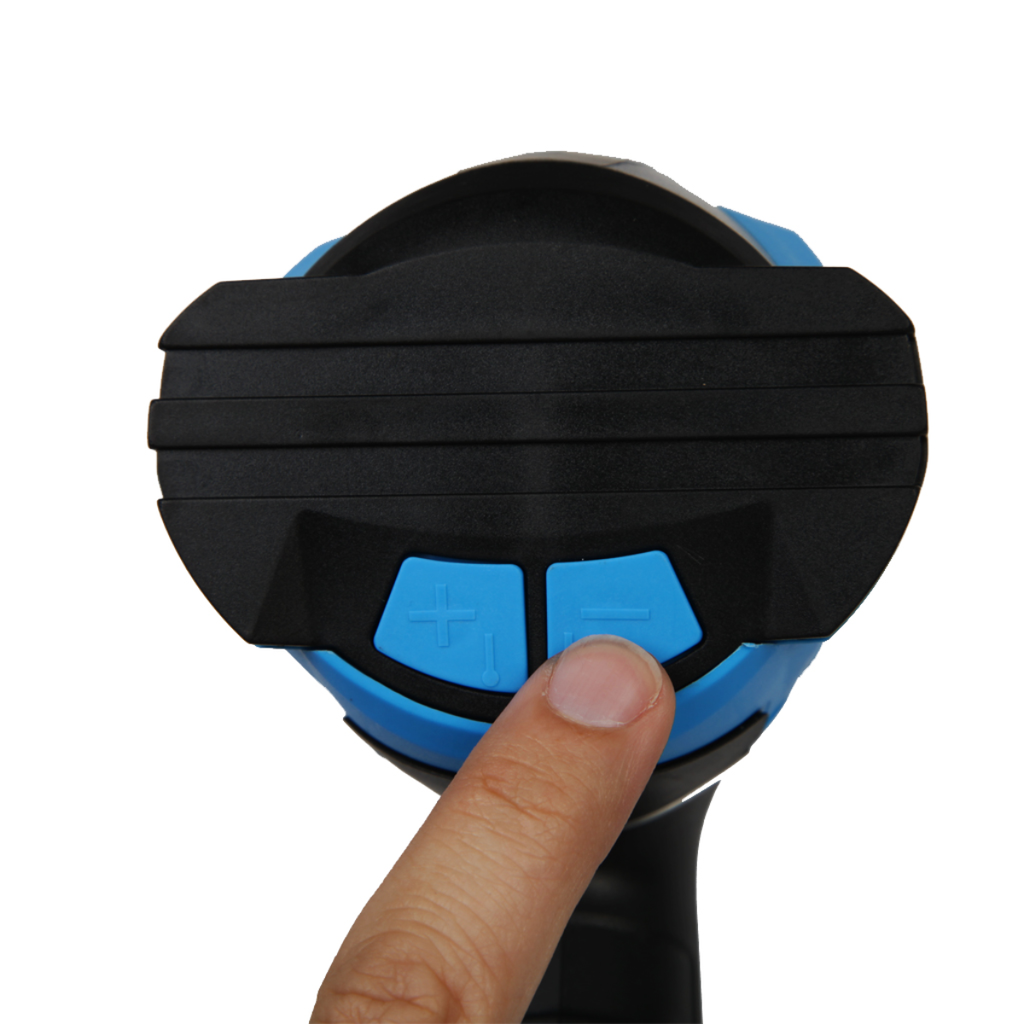 Pistola de calor en KIT 200W  | 50ºC - 600ºC con maletin y accesorios, indicador LED