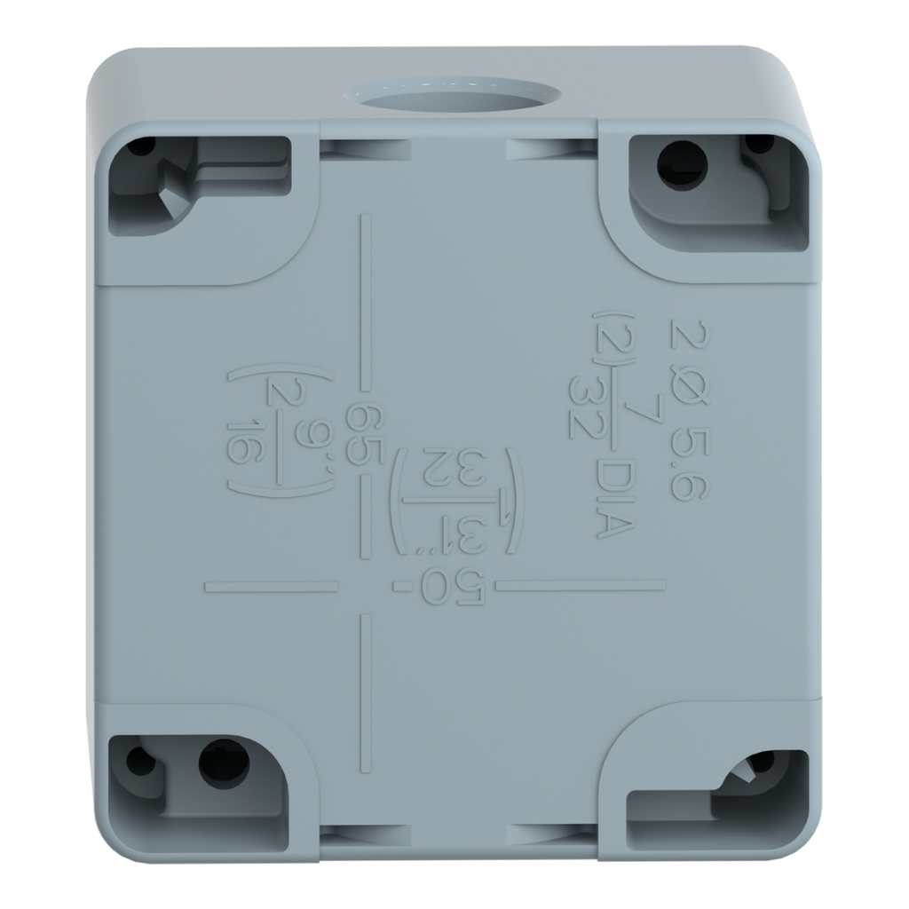 CAJA METAL VACIA 2 PERF PROF 49MM