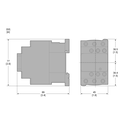CONTACTOR 3P 9A B.RES. 1NA+1NC 24VCA 50/60HZ