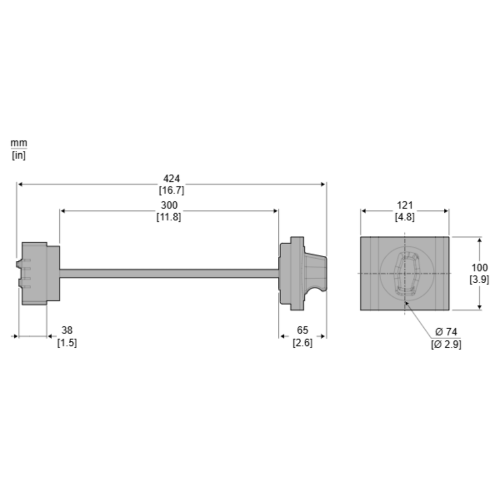 MANDO ROTATIVO PROLONGADO PARA EZC100 3P