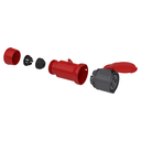 Toma Industrial aéreo Pratika conexión tornillo 16A IP44 380V 3P+N+T