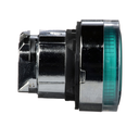 XB4 - Cabezal pulsadoro luminoso, sin lámpara, BA9s, verde
