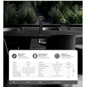 VELADOR A BATERIA TOWER DIMERIZABLE MACROLED, NEGRO, DC5V, 2700K, IP44, 160LM, INCLUYE CABLE USB-C