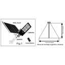 Luz  Solar Street inalámbrica  160WLED - Recargable - Batería de litio incorporada Apto intemperie IP65 - Control Remoto incluido - Modo automático encendido noche apagado de día - Temporizador enc. 3 / 5 / 8Hs. Seleccionable - Apagado manual -  KIT DE INSTALACION (BARRAL) Y MONTAJE SIN CARGO
