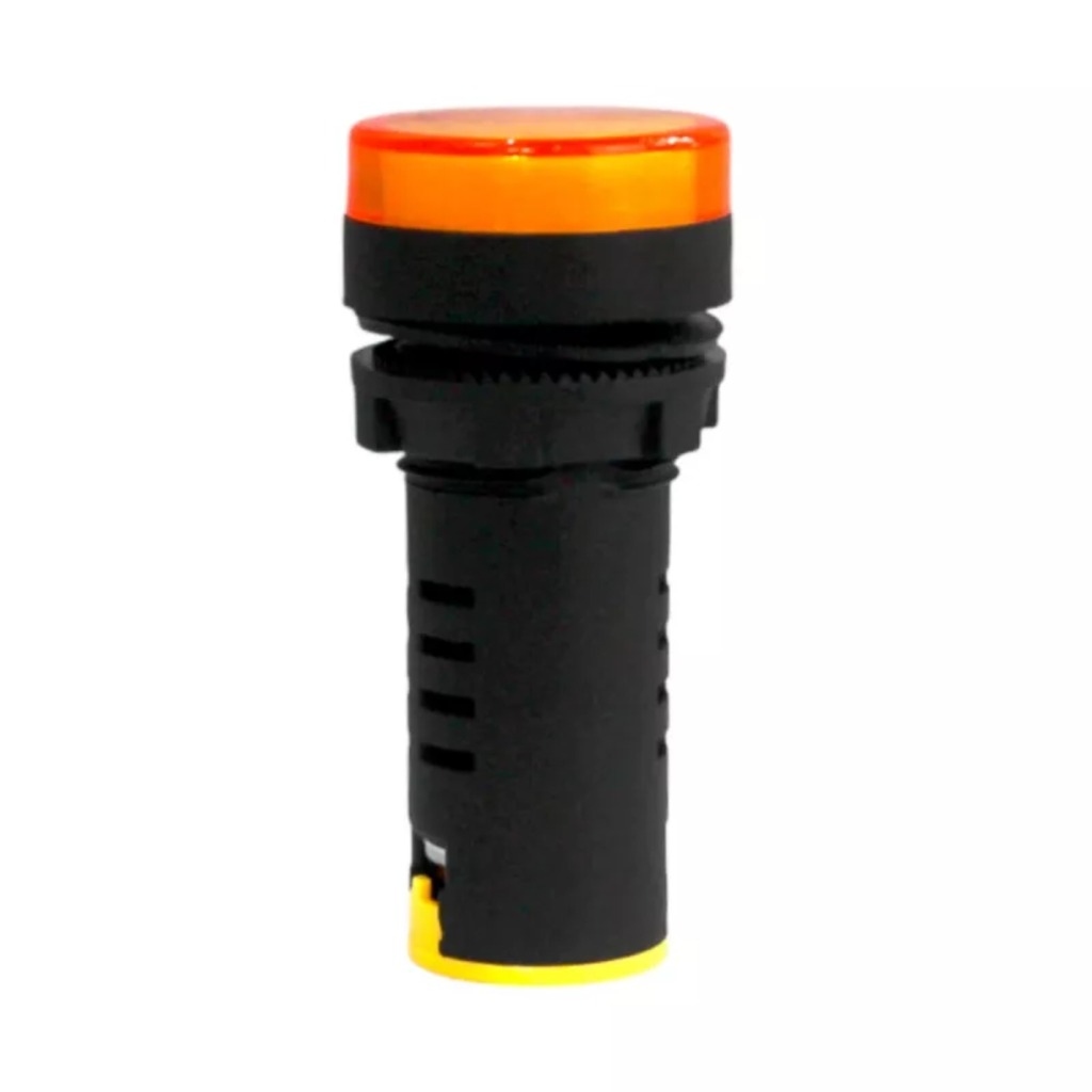 PILOTO LUMINOSO PLASTICO LED MONOBLOQUE AMARILLO 24 VCA/VDC