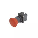 PULSADOR DE EMERGENCIA PLASTICO HONGO 40MM ROJO 1/4 GIRO (1 NC + 1 NA)