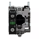 PULSADOR METALICO RASANTE NEGRO (1 NA)