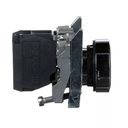 PULSADOR METALICO RASANTE NEGRO (1 NA)