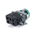 PULSADOR METALICO RASANTE LUMINOSO VERDE (1 NA)