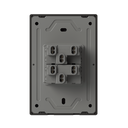 TECLA MILAN NEGRO MACROLED, 2 CANAL, 2 VIAS, AC 250V, 10A MAX. BASTIDOR METALICO