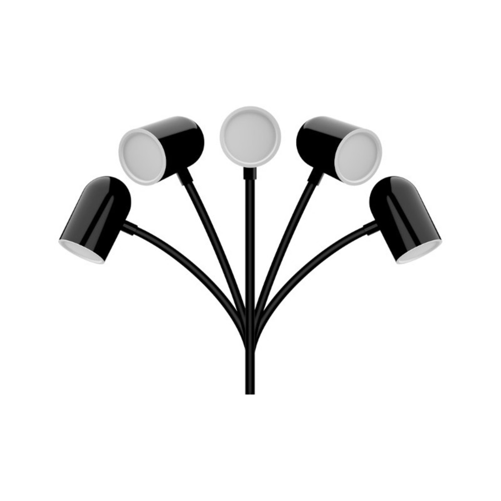 LAMPARA LED VELADOR NEGRO, 4W 230LM, AC100-240V, RA>80, BLANCO CALIDO, DIMEABLE, CARGADOR INALAMBRICO, MEMORIA ULTIMA FUNCION