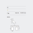Cabezal direccionable Set Doble para lampara par16 Gu10. Incluye floron blanco