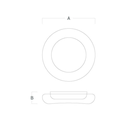Colgante Bubble R 18W 3000k IP20 Blanco