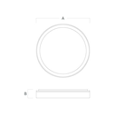Luminaria de techo Bore MDO 32W 1700lm IP20 blanco