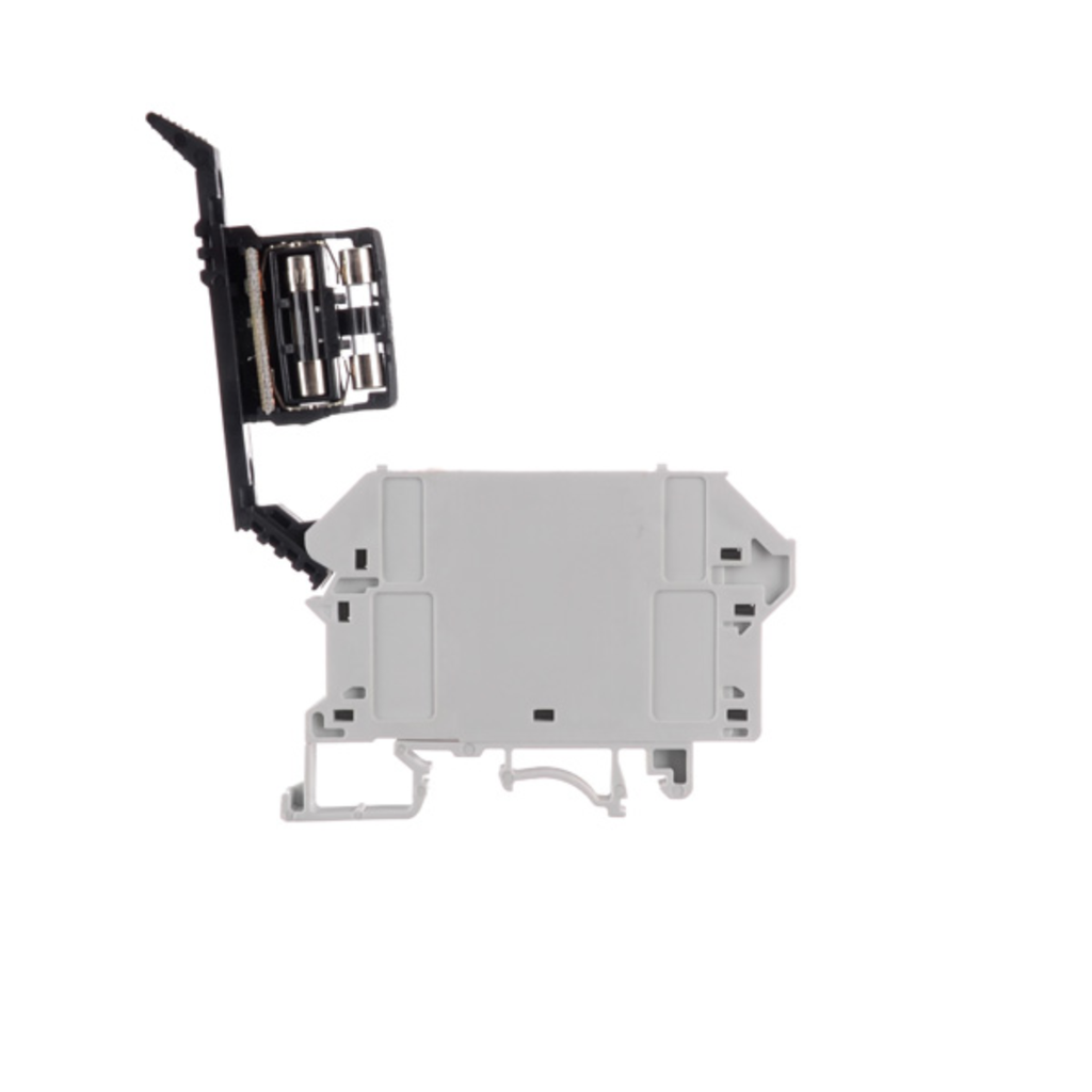 Borne portafusible para fusible 5x20mm. con Led 110-380VCA/CC BKNP-520-LN380