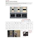 SIGMA - APLIQUE LED 4W BIDIRECCIONAL CON LUPA  BLANCO DINAMICO 