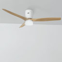 Ventilador Smart Aruba - Diam: 52'' - Motor: DC 40w Blanco - Aspas Madera - Natural - Con Luz