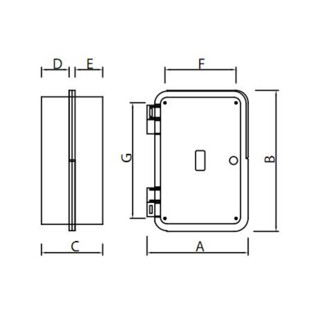 GABINETE CON CHASIS METÁLICO BASE GRIS Y TAPA TRANSPARENTE - IP67 IK10 DE 303X367X155MM