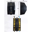 INTERRUPTOR BIPOLAR 20 AMP NEGRO (1001)