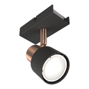 APLIQUE BOA 5251 NEGRO/COBRE 1XGU10 LED 5W C/LAMP