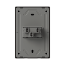 TECLA MILAN NEGRO MACROLED, 1 CANAL, 2 VIAS, AC 250V, 10A MAX. BASTIDOR METALICO