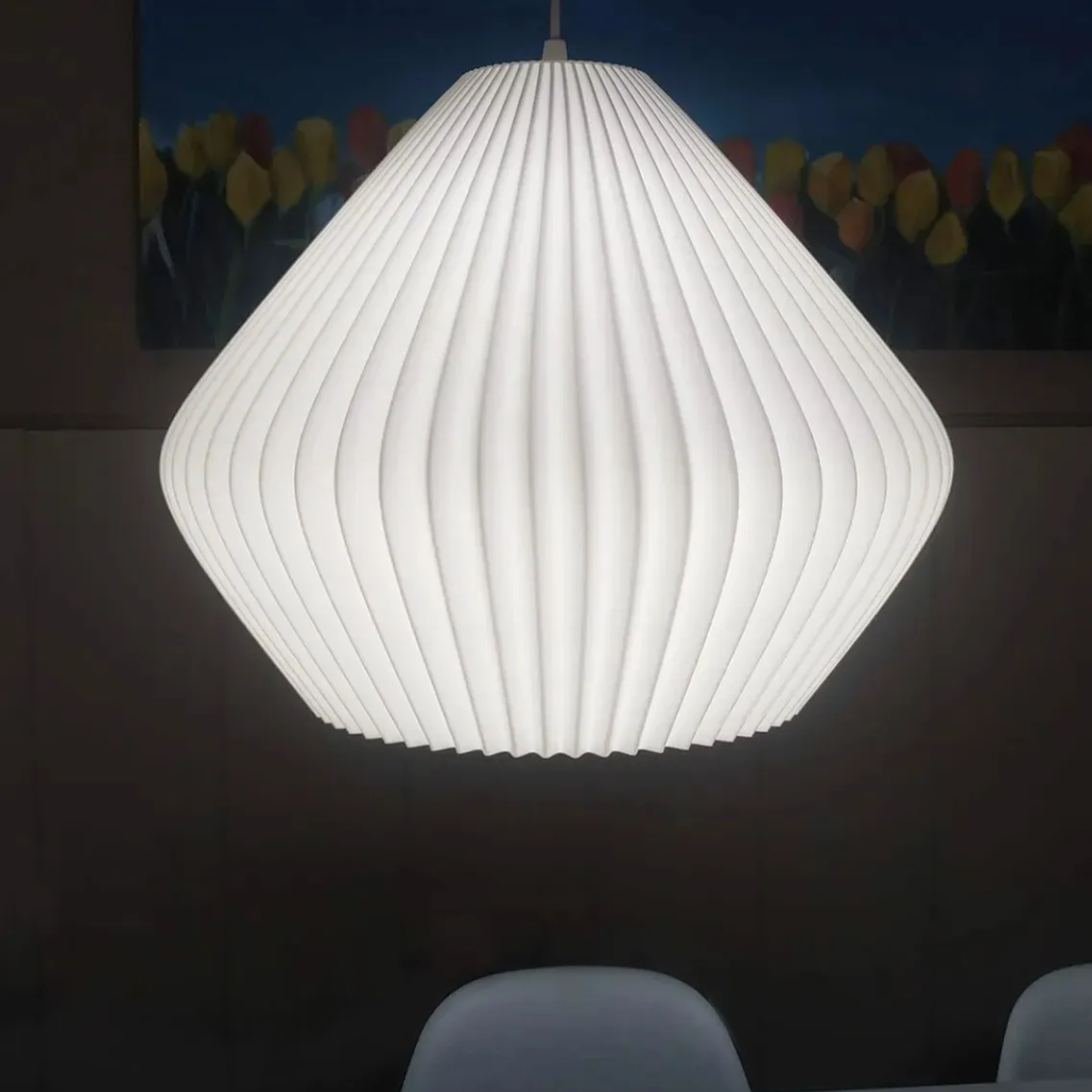 Lámpara colgante Pear 50cm blanco