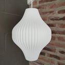 Lámpara colgante Spyn altura 37cm blanco