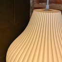 Lámpara colgante Spyn altura 37cm blanco