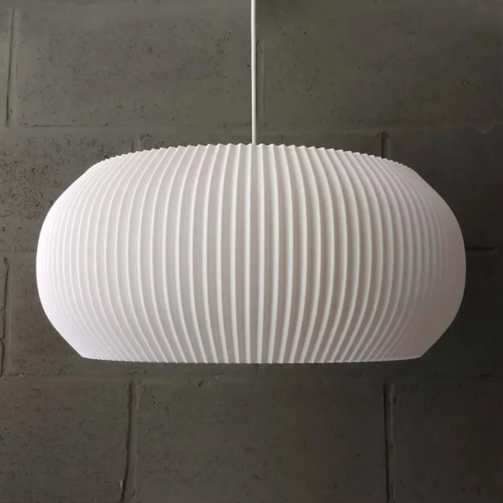 Lámpara colgante Tyre Curve Varonoi 60cm blanco