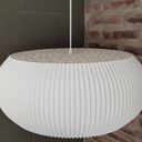 Lámpara colgante Tyre Curve Varonoi 60cm blanco