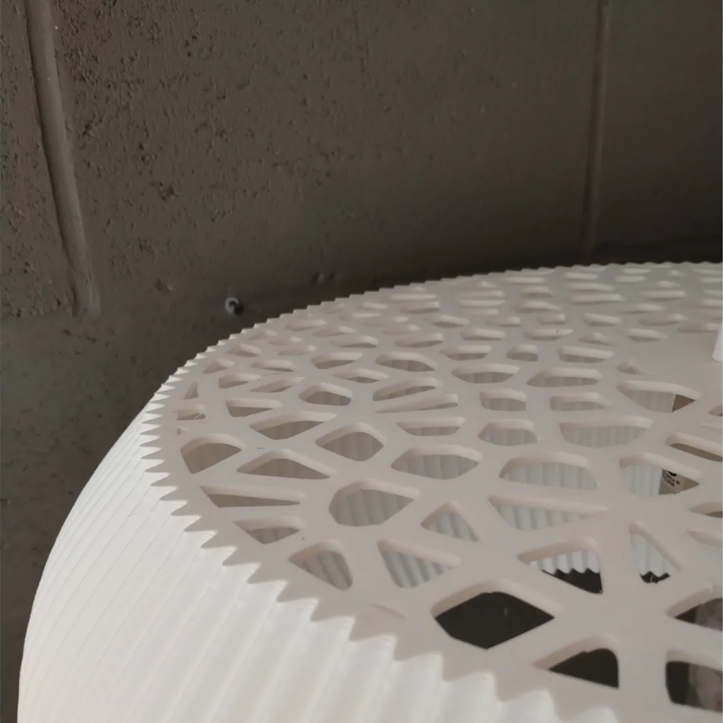 Lámpara colgante Tyre Curve Varonoi 60cm blanco