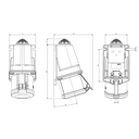 BASE IP44 3P+T 32A 220V PH6