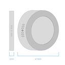 Panel plafon circular 06w Macroled frio