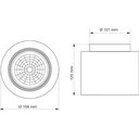 Plafón Fijo Ø158x125mm para Lámpara Ar111 - GU10 20cm blanco