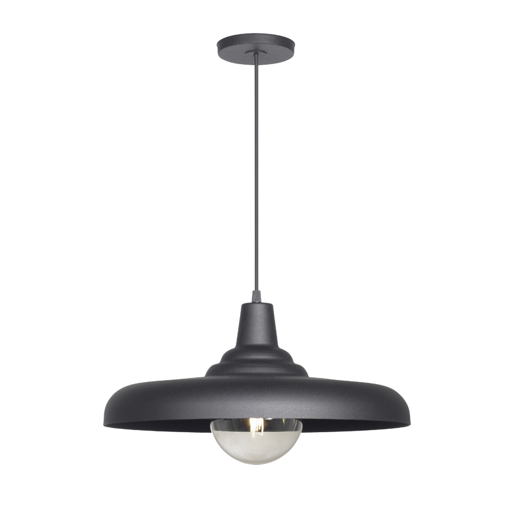Colgante "CARRARA" de 1 luz E-27 (Ø400 x H:165mm)