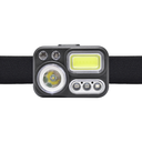LINTERNA DE LED TIPO VINCHA MULTIFUNCION CON 8 MODOS DE ILUMINACION, BATERIA RECARGABLE, CON SENSOR DE ENCENDIDO Y LUZ ALTERNATIVA ROJA, VERDE Y AZUL IDEAL PARA CAZA, PESCA, NIEBLA, ETC