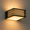 Aplique bidireccional de una luz E27 Led pvc negro
