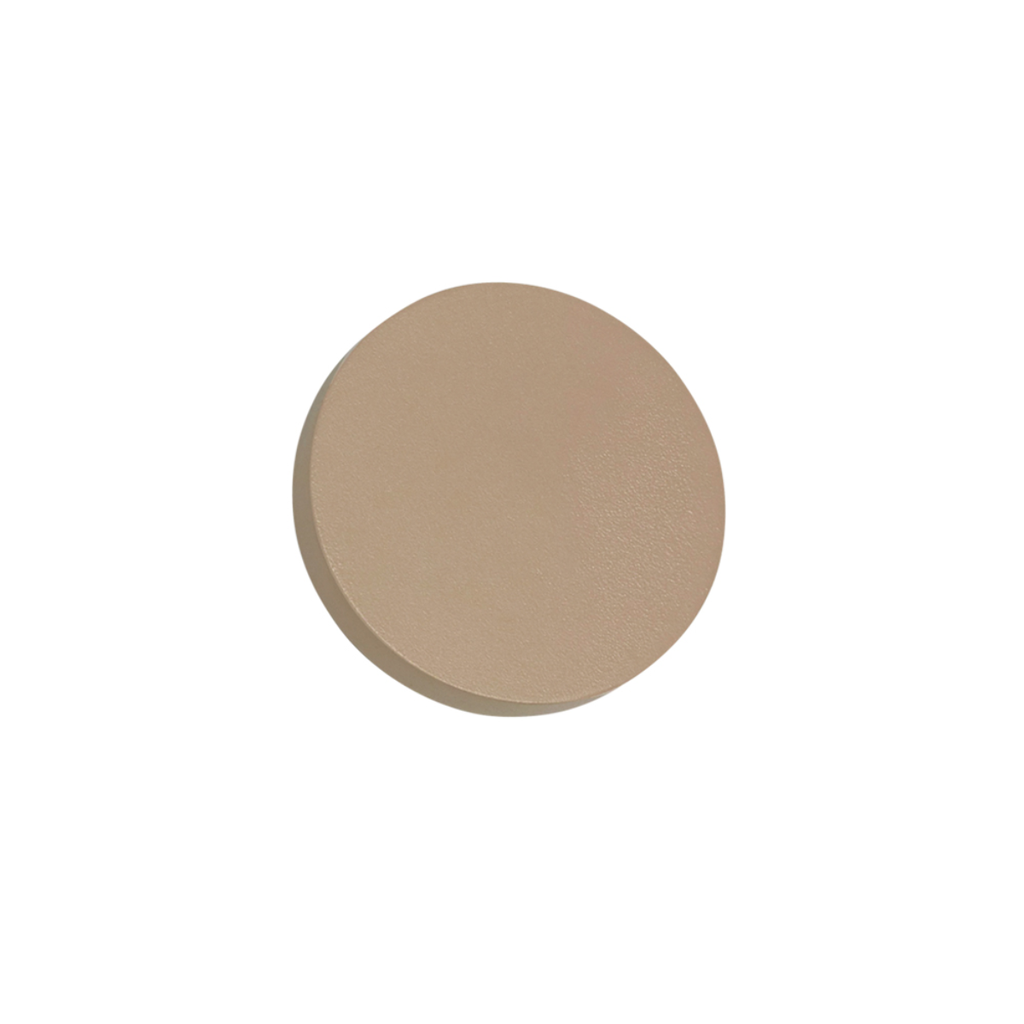APLIQUE PARED REDONDO 2xG4 Alum ACRILICO TRANS. Beige