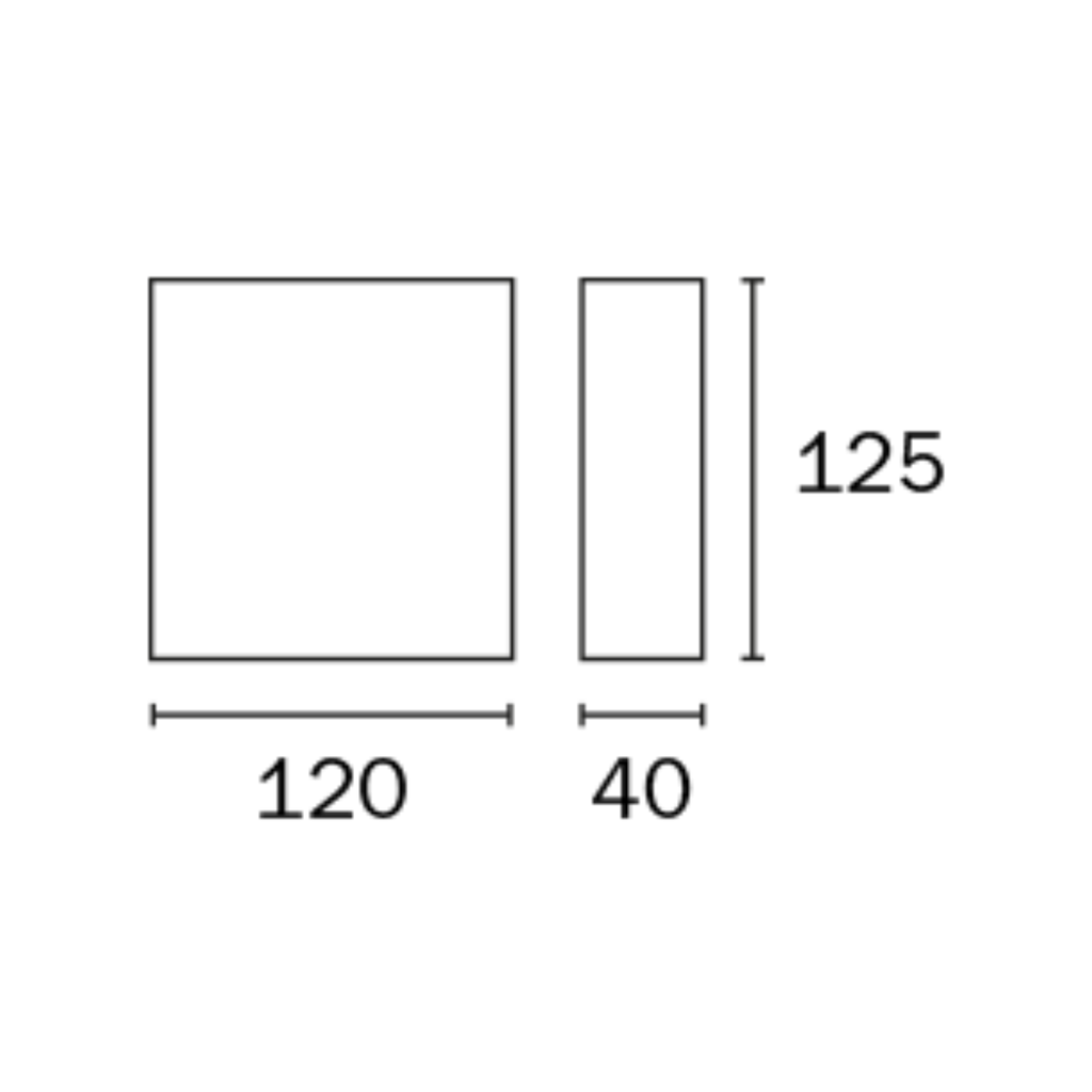 Aplique interior/exterior unidireccional de aluminio para G9 Blanco