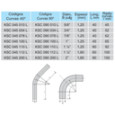 Curva 45º galvanizada Daisa en caliente - Diámetro nominal 3/4", (19,05 mm)