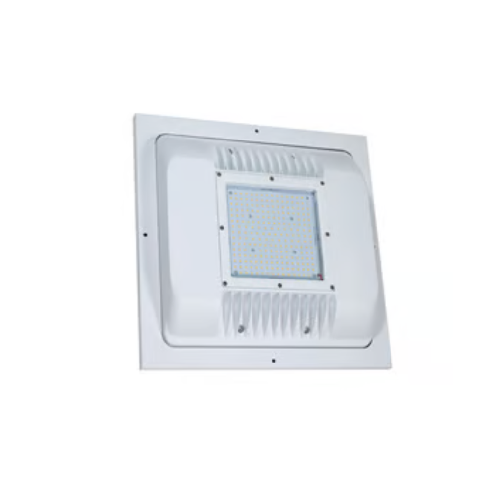 Embutido Flash Lumenac para estacion de servicio en inyeccion de aluminio con marco 120W